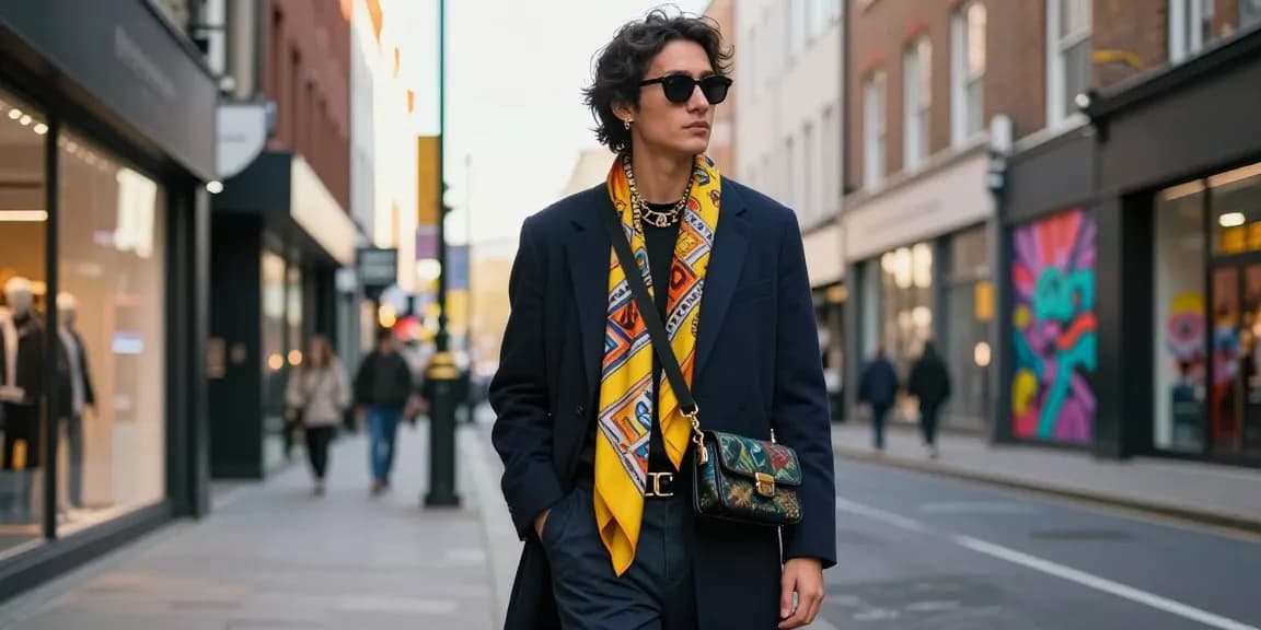 Fashion blog featuring a stylish individual in urban streetwear, showcasing contemporary trends and self-expression.