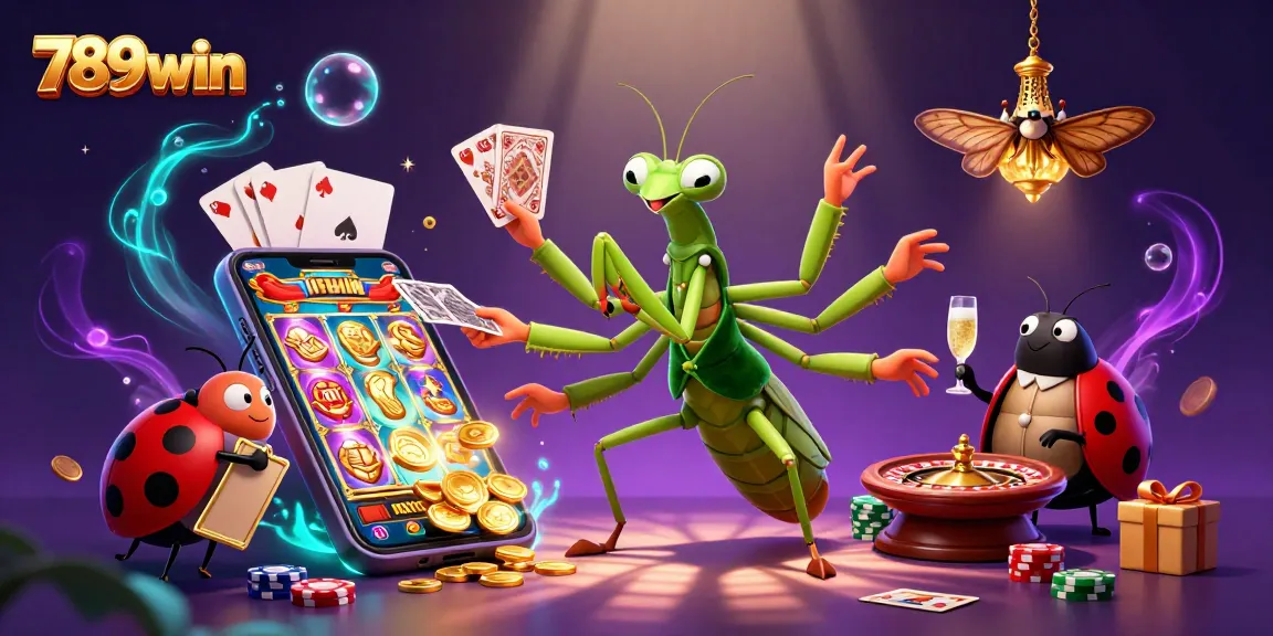 Experience thrilling gaming action with 789win in a vibrant casino atmosphere featuring unique characters and dynamic elements.