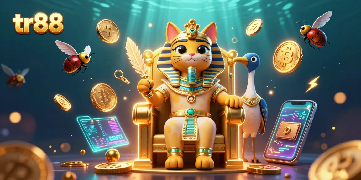 Experience thrilling gameplay at tr88's vibrant casino scene with dynamic crypto elements.