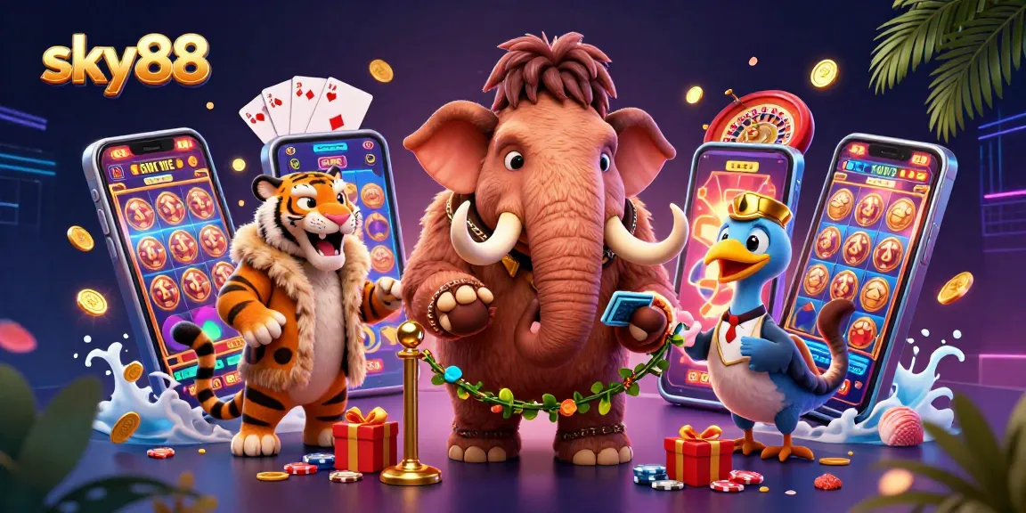 Play slots and win big at sky88 with dynamic casino characters and vivid game elements.