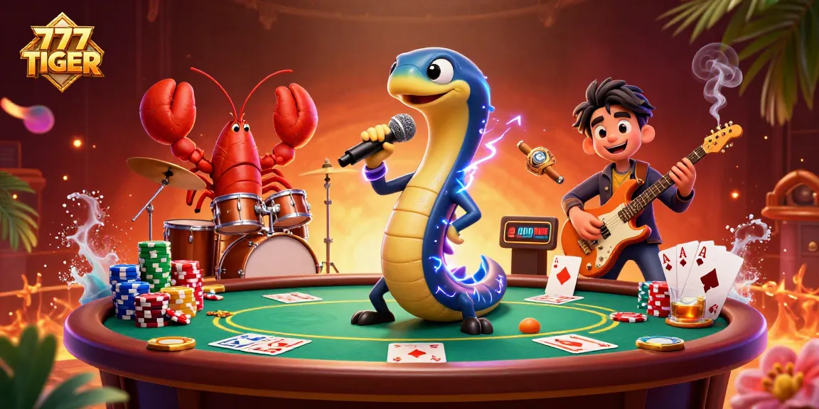 Engage in exhilarating casino action at 777TIGER with vibrant characters performing in an underwater show.