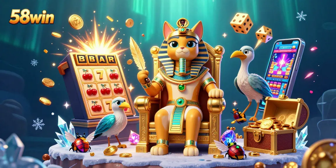 Spin the reels at 58win with a grand jackpot explosion and vibrant gaming elements.