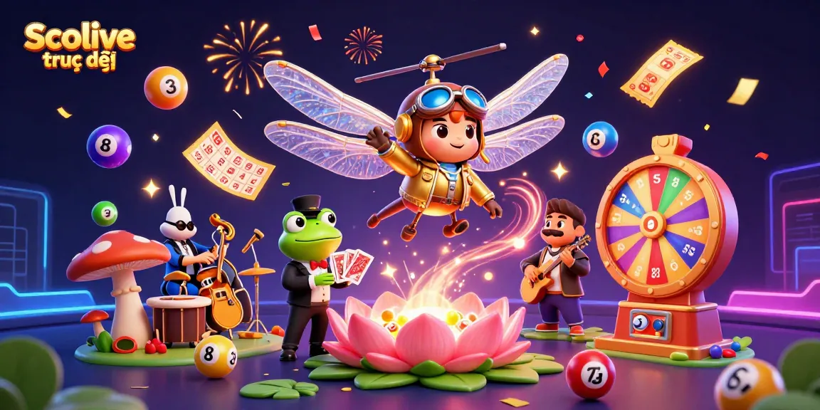 Experience Socolive trực tiếp with a vibrant scene of gaming excitement and action in an animated casino.