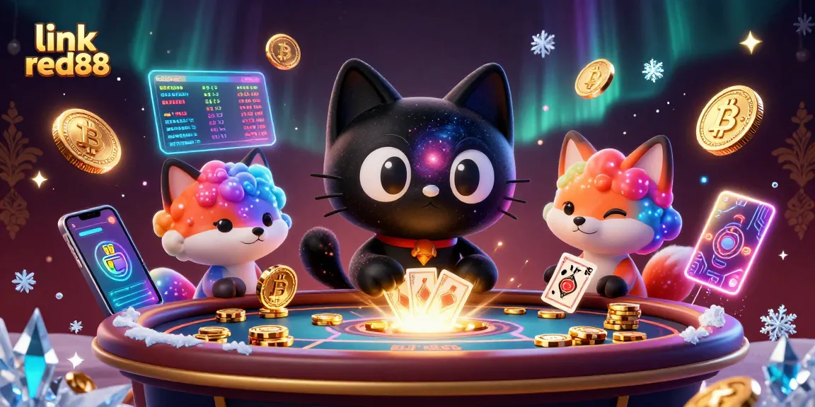 Engage in thrilling gameplay with link red88 as a cosmic fantasy unfolds at a vibrant casino table.