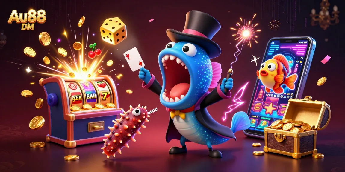 Experience thrilling gameplay with Au88 DM featuring dynamic casino elements and animated characters.
